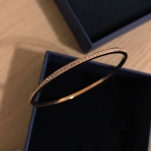 Swarovski Ready Rose Gold Plated Crystal Bangle
